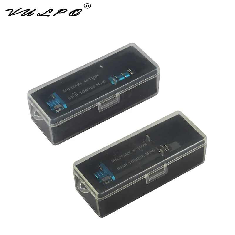 VULPO M160 cubierta trasera de Metal de alto par Motor tipo disipación de calor eje largo/curto para Airsoft AEG M16/M4/MP5/G3/P90/AK/G36 - imagen 5