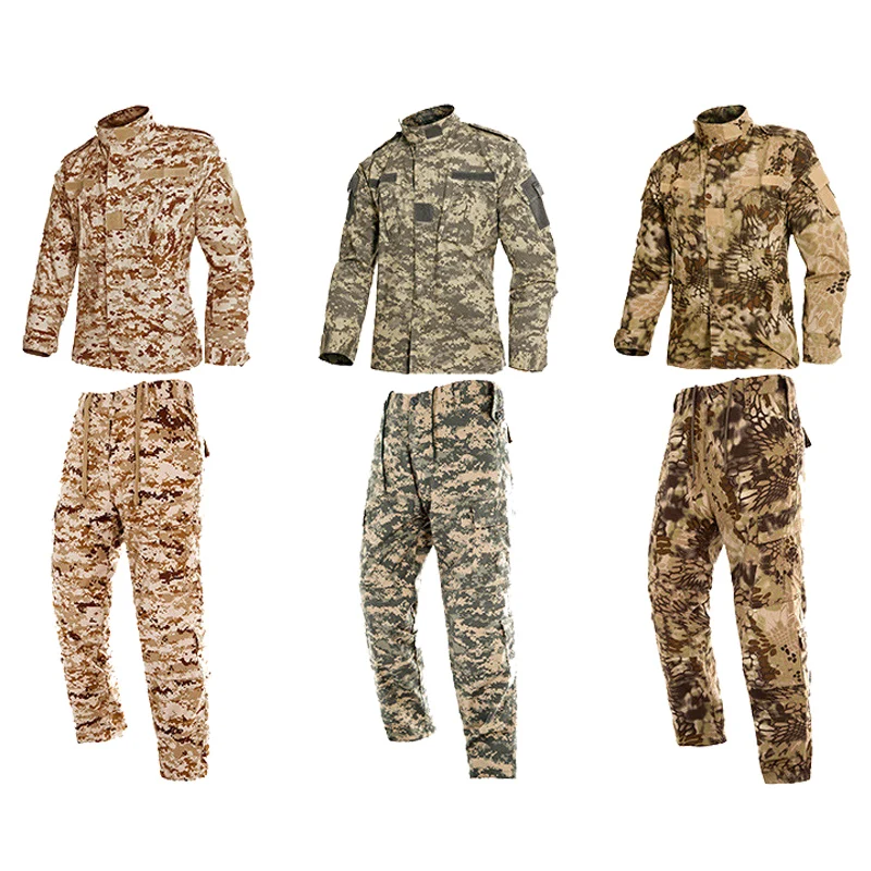 Traje de camuflaje uniforme negro para hombre Tatico camuflaje táctico Airsoft equipo de Paintball ropa - imagen 3