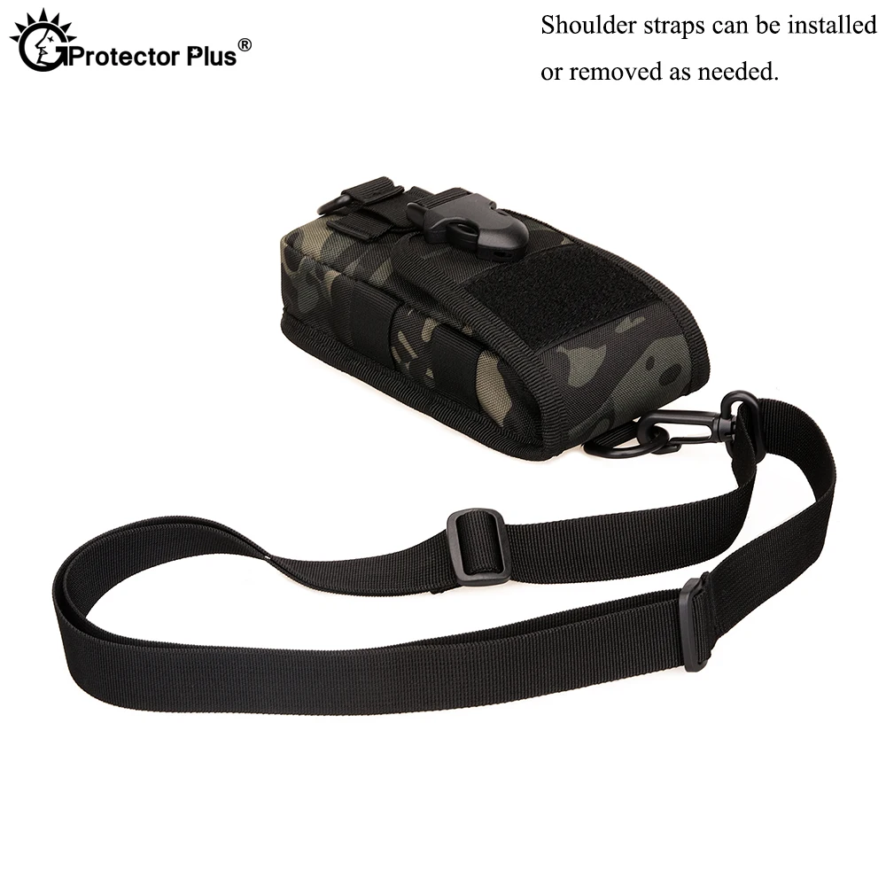 PROTECTOR PLUS para herramientas tácticas, bolsa de cintura con cinturón de desgaste, funda de teléfono móvil de cobertura completa de 5,8 pulgadas, bandolera pequeña para exteriores - imagen 4