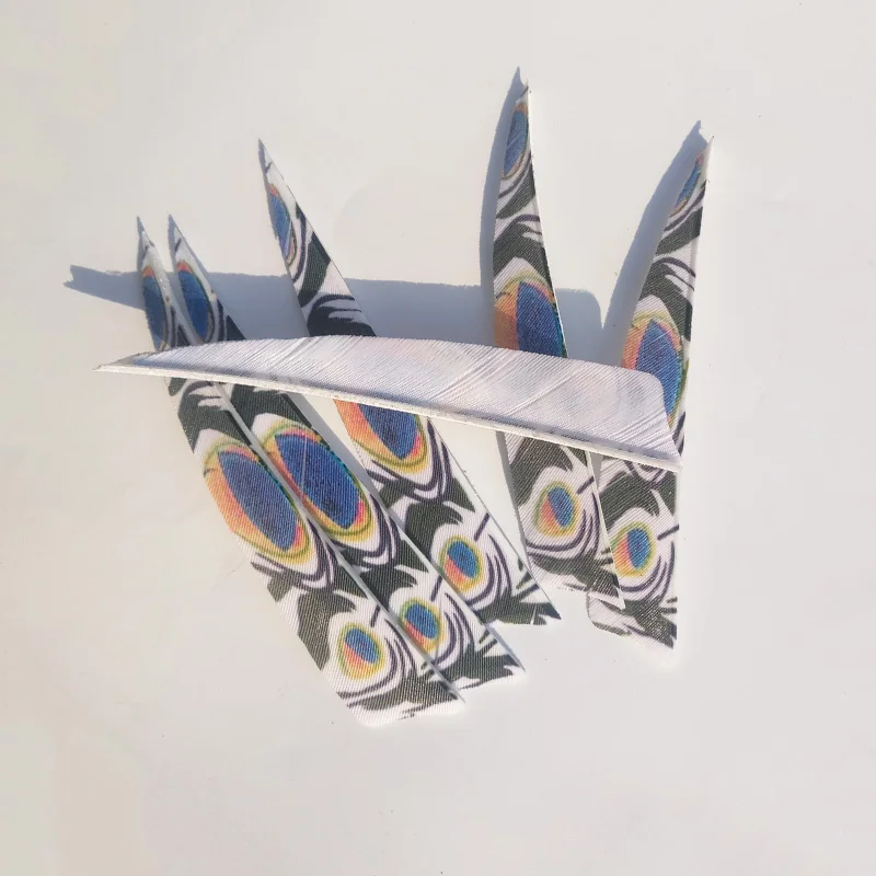 Arquería, flecha, pluma, escudo, pluma de pavo real, arco, accesorios, caza, 20 Uds. - imagen 2