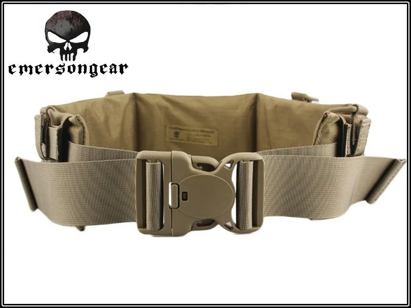 EMERSON MOLLE-Cinturón de lona acolchado para hombre, cinturón con Airsoft Painball, EM5606, Kakhi CB - imagen 3