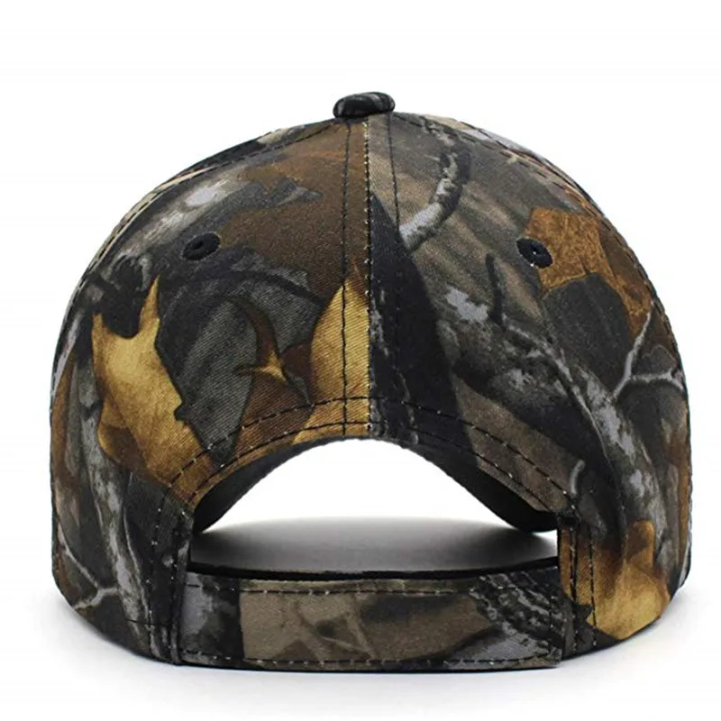 Gorros de camuflaje biónico para caza y pesca, gorro de fotografía de camuflaje de jungla, sombrilla de verano, tallas ajustadas, gorra de béisbol con visera, 6 colores - imagen 5