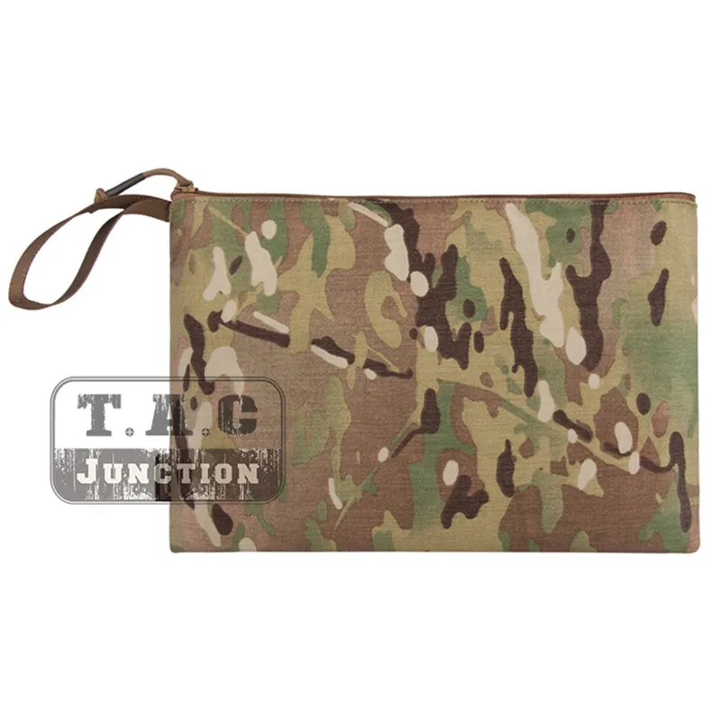 Emerson EDC bolsa con cierre de cremallera 13x9 pulgadas carpeta de archivos de utilidad bolsa de bolsillo gancho y bucle bolsa plegable paquete accesorios de caza - imagen 3