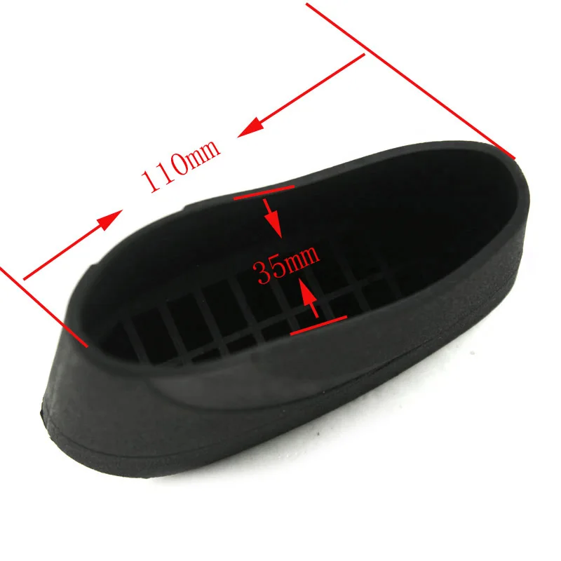 VULPO-almohadilla de retroceso de goma para Rifle de caza táctico, almohadilla de retroceso sin cordones para escopeta BK - imagen 5