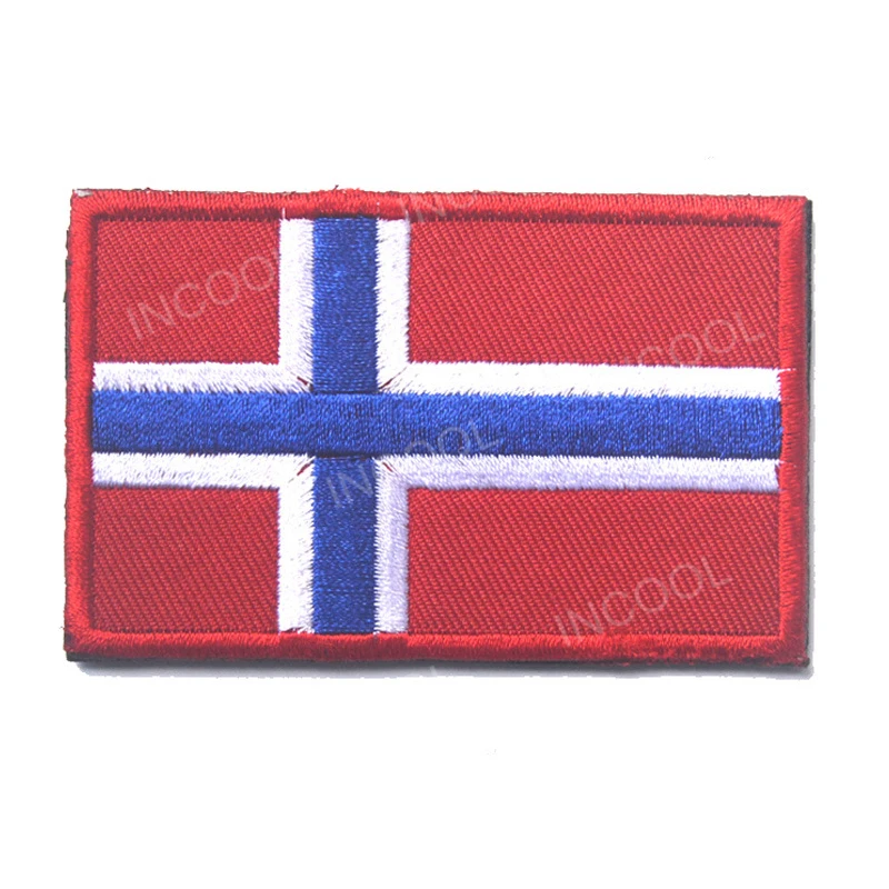 Parche bordado de la isla de Noruega, apliques 3D del norte de Europa, Suomi, Finlandia, Sverige, Kongeriget, Danmark, Norway - imagen 3