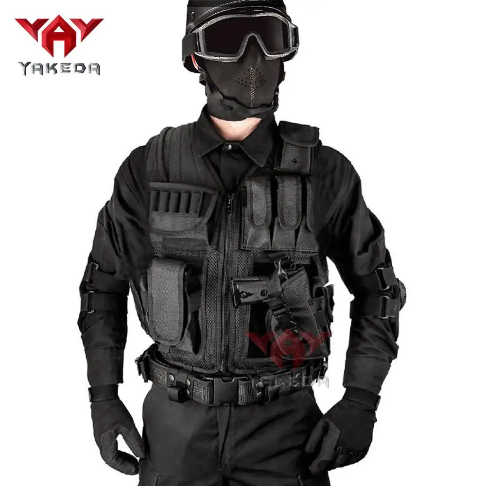 Chaleco táctico militar de la policía de YAKEDA Wargame Body Armor ropa deportiva Chaleco de caza CS artículos al aire libre equipo con 5 colores - imagen 4