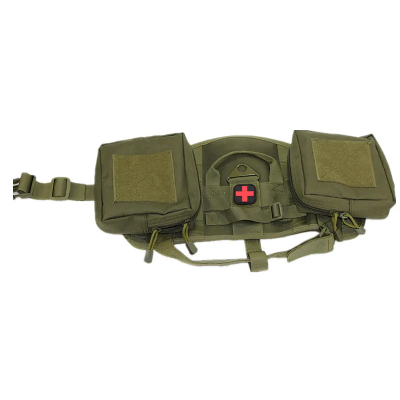 Chaleco táctico de arnés para perro, sistema Molle, bolsas desmontables, entrenamiento, policía, K9, ropa para mascotas, traje, chaleco de caza - imagen 3