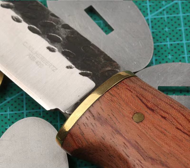 Protector de cuchillos de latón/acero inoxidable, 1 pieza, para hacer cuchillos personalizados, mango, refuerzo, piezas de bricolaje - imagen 5