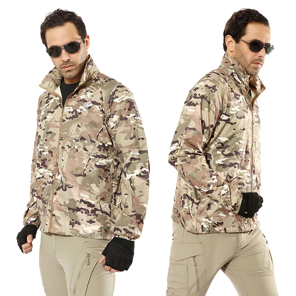 Mege-Chaqueta táctica ultraligera para verano, ropa de marca, protectores de piel, talla grande 4XL - imagen 4