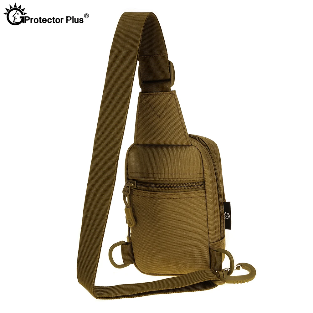 PROTECTOR PLUS táctico al aire libre duradero Nylon deportes viaje solo hombro pequeño pecho colgante bolsa para teléfono móvil Mini bolso pequeño - imagen 2