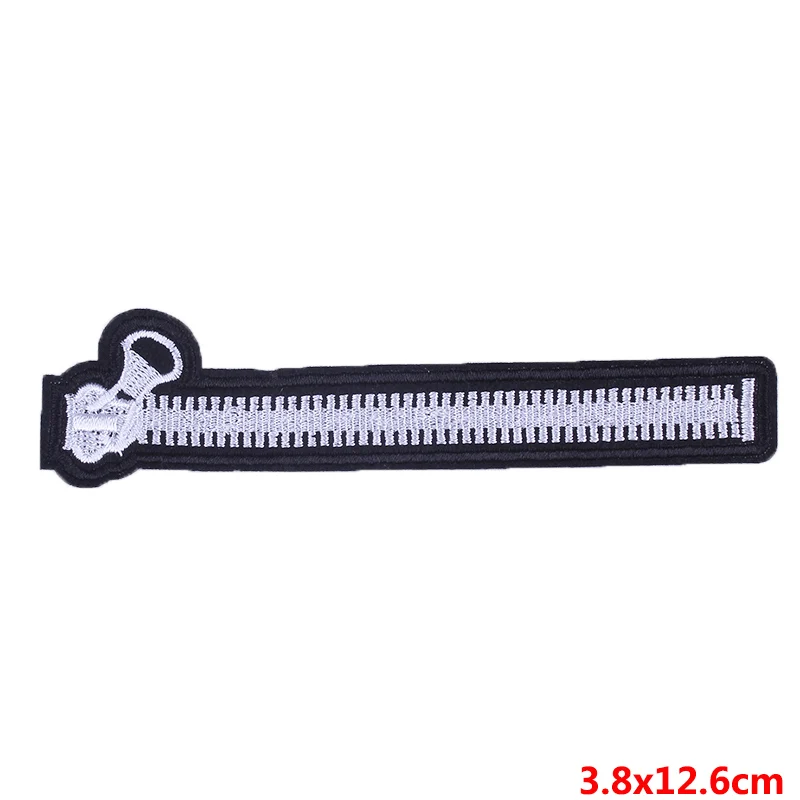 Prajna-pegatina de parche para coser con cremallera, parches de roca bordados para planchar para ropa, mochila, apliques, Parches E - imagen 4