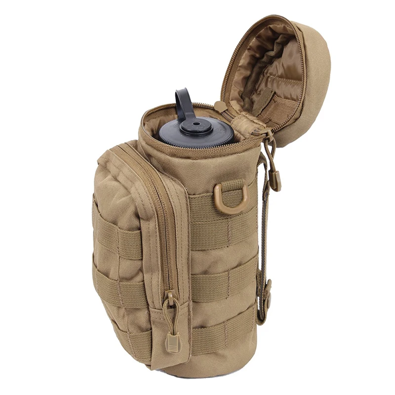Bolsa para botella de agua para deportes al aire libre, sistema Molle de camuflaje, soporte para botella de agua, bolsa táctica para hervidor de agua de caza militar - imagen 3