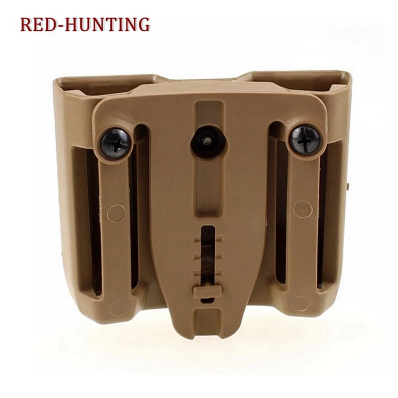 Cinturón de servicio táctico Universal, bolsa de doble pistola para revistas, estuche para cartucho, soporte con Clip - imagen 2