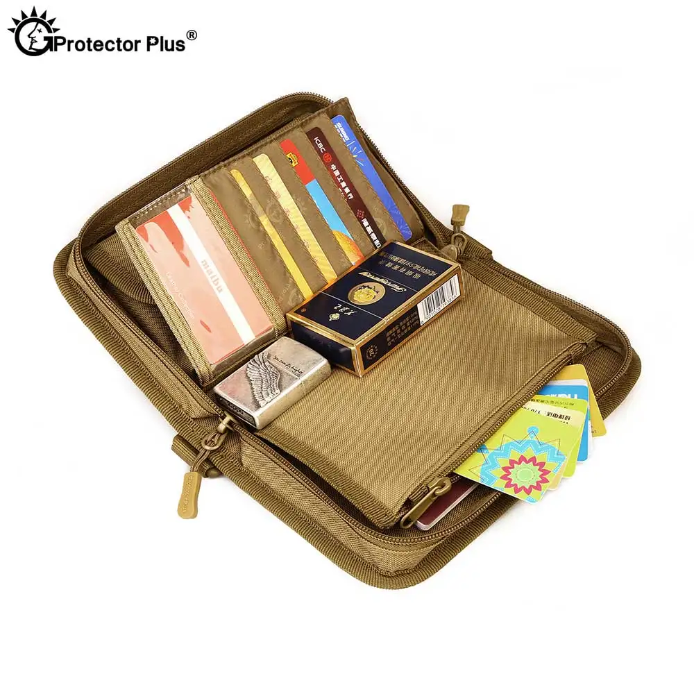 PROTECTOR de bolso táctico para hombre, Cartera de camuflaje de nailon, 6 pulgadas, para teléfono, pasaporte, viaje, senderismo, Camping, Molle - imagen 3