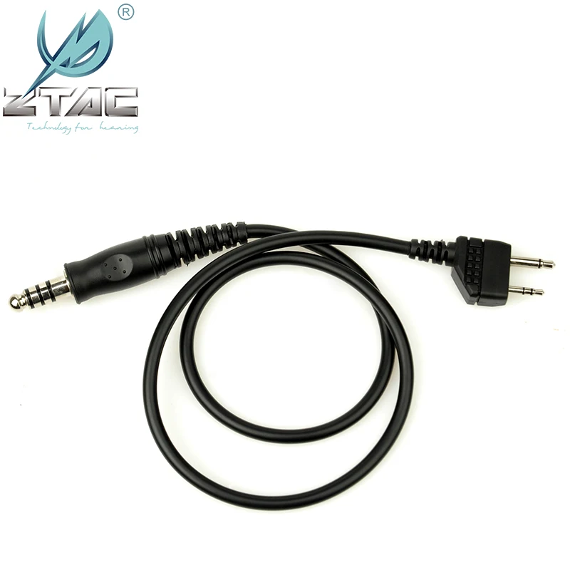 Z Tac-Cable adaptador PTT táctico, accesorio para Baofeng Radio, Kenwood Midland, 7 enchufes, Z124 - imagen 4