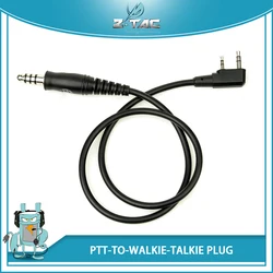 Z-TAC Z124 Cable PTT táctico para radios militares