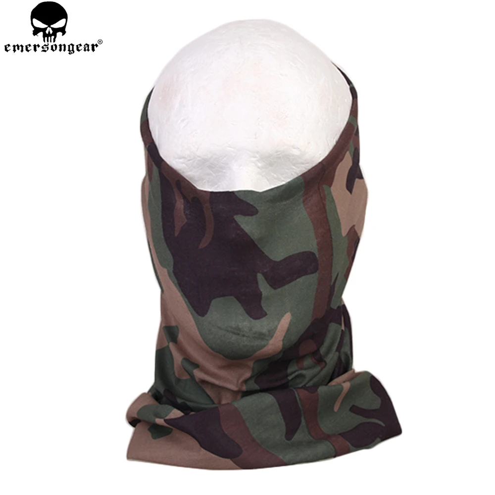 EMERSONGEAR capucha de secado rápido protección facial de secado rápido máscara con capucha multifuncional Airsoft Camping máscara transpirable Wooland EM6628 - imagen 2