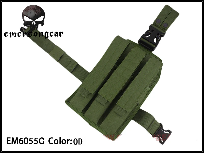 EmersonGear-Bolsa de muslo táctica Triple para caza, soporte magnético para MP5, MP7, KRI - imagen 5