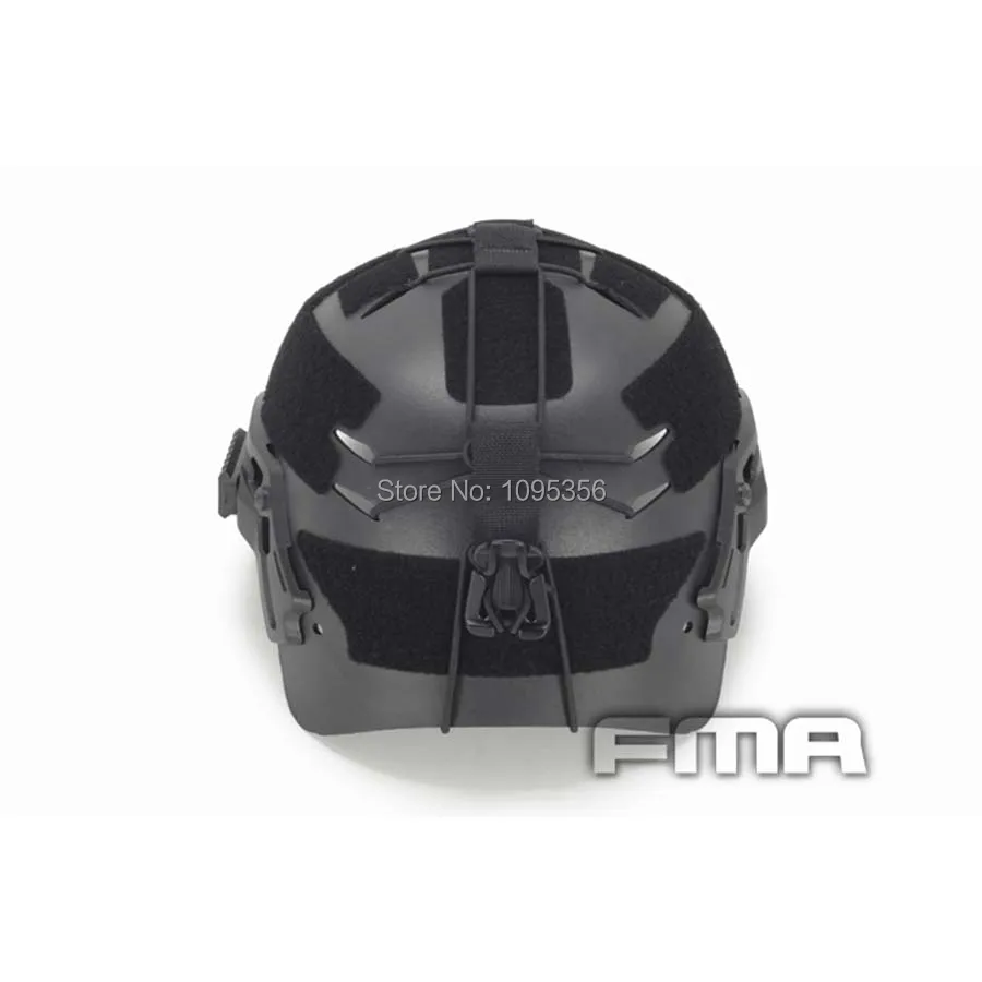 Casco FMA negro modificado con trajes de goma. - imagen 4