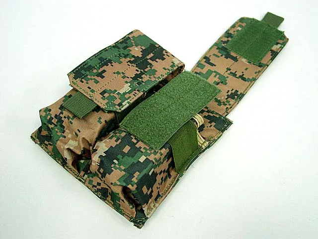 Bolsa Molle de camuflaje con doble M4, sistema de bolsillo con Clip, equipo militar táctico para bolsa de caza al aire libre, NylonHook & Loop - imagen 4