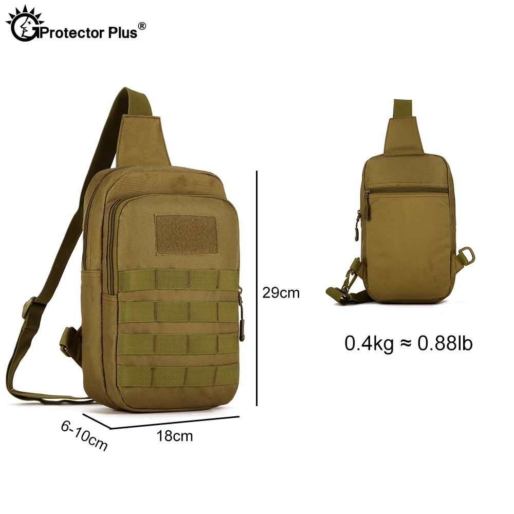 PROTECTOR PLUS bolsa de pecho táctica 10 pulgadas Tablet PC impermeable militar deportes al aire libre mensajero ciclismo Camping pesca bolsa - imagen 2