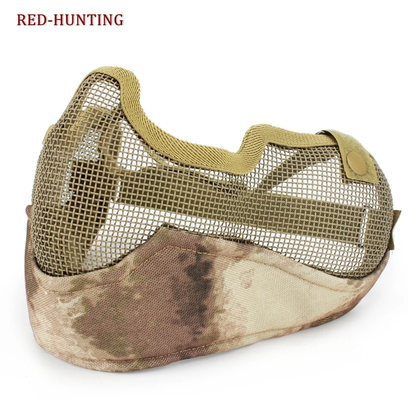 Máscara de media cara táctica Guardian Airsoft, malla de alambre de acero, multicolor - imagen 2