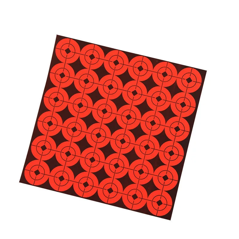 Pegatinas autoadhesivas de tiro con arco, papel objetivo, pasta de bullseye, accesorios para practicar juego de tiro, 12 Uds., 17x17cm - imagen 3