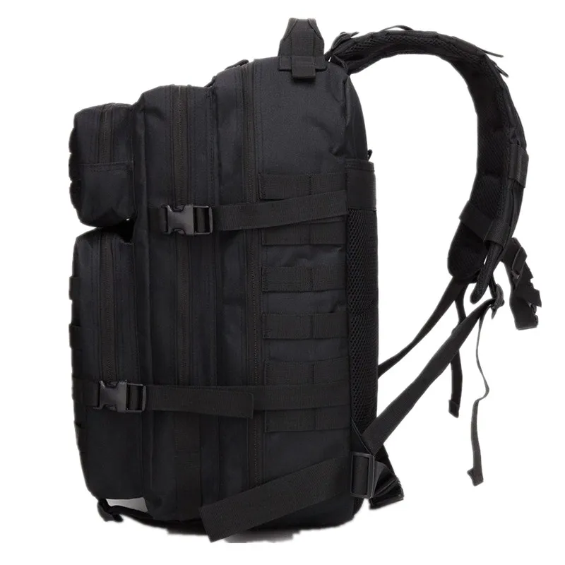 Mochila de asalto militar táctica de gran capacidad, paquete Molle del ejército impermeable 900D, senderismo y camping al aire libre, 45L - imagen 4