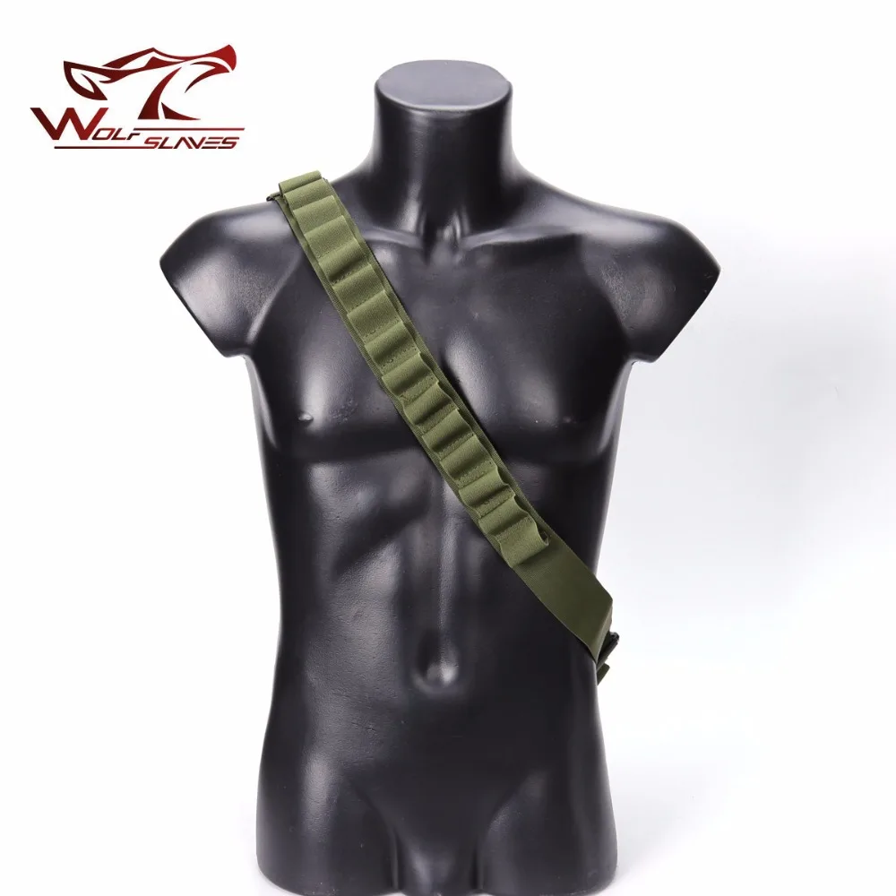 Equipo de nailon para Airsoft, escopeta táctica, Rifle, eslinga, transporte de arma, 15 bolsas redondas, accesorios de caza Bungee - imagen 2