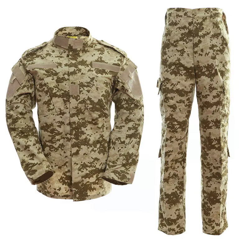 Uniforme táctico de camuflaje para exteriores, traje de caza de combate, chaqueta y pantalón de entrenamiento BDU, desierto y jungla - imagen 2