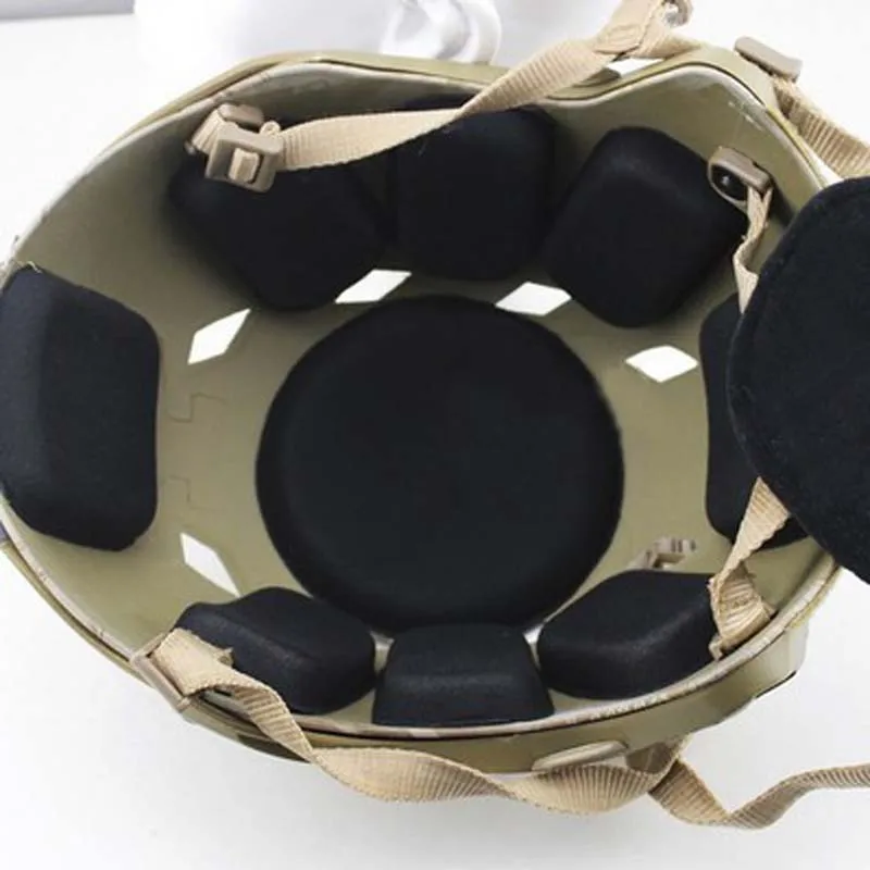 19 unids/set Fast MICH casco táctico almohadilla suave almohadillas para casco de Paintball almohadillas protectoras para casco