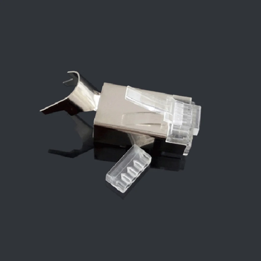Conector xintylink rj45 50U rj 45 cable ethernet enchufe cat7 cat6a stp ftp blindado cat 7 terminales de red sftp lan internet - imagen 5