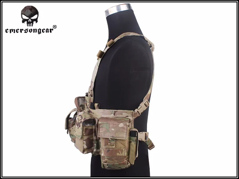 Chaleco de combate militar EMERSON UW Gen V, aparejo frontal dividido en el pecho, Airsoft, EM7451 - imagen 2