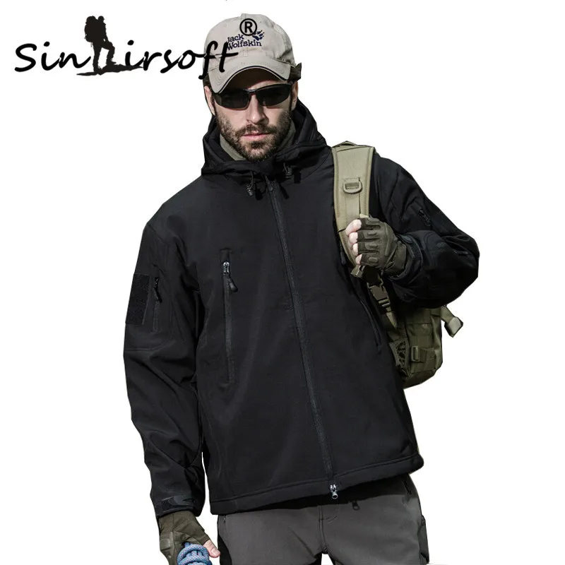 SINAIRSOFT-Chaqueta táctica militar para hombre, cortavientos impermeable para deportes al aire libre, Camuflaje, caza, Camping, senderismo - imagen 2