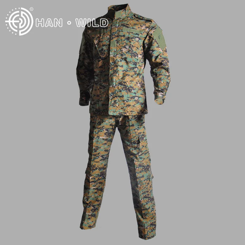 Chaqueta de camuflaje táctica + Pantalones, ropa de caza, traje Ghillie, uniforme militar, bosque, Airsoft, uniforme Digital de camuflaje para el desierto - imagen 5