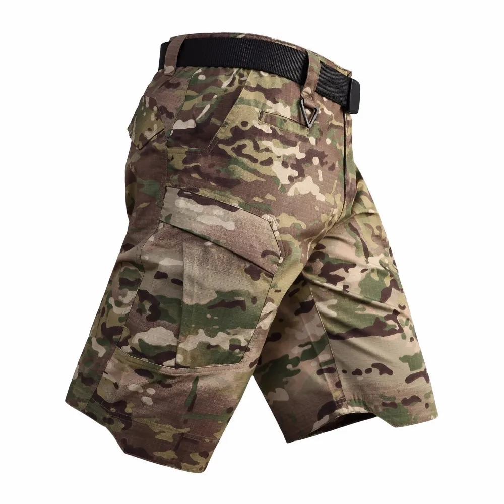Pantalones cortos de combate de camuflaje táctico para hombre, pantalón de verano para exteriores, acampada, senderismo, pesca, caza, deportes de trabajo - imagen 4