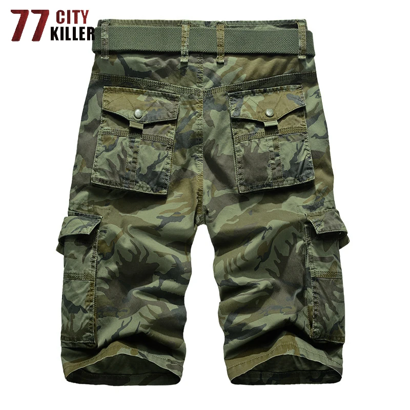 77City Killer Camouflag-pantalones cortos de carga para hombre, ropa de calle militar, transpirable, talla 29-40 - imagen 5