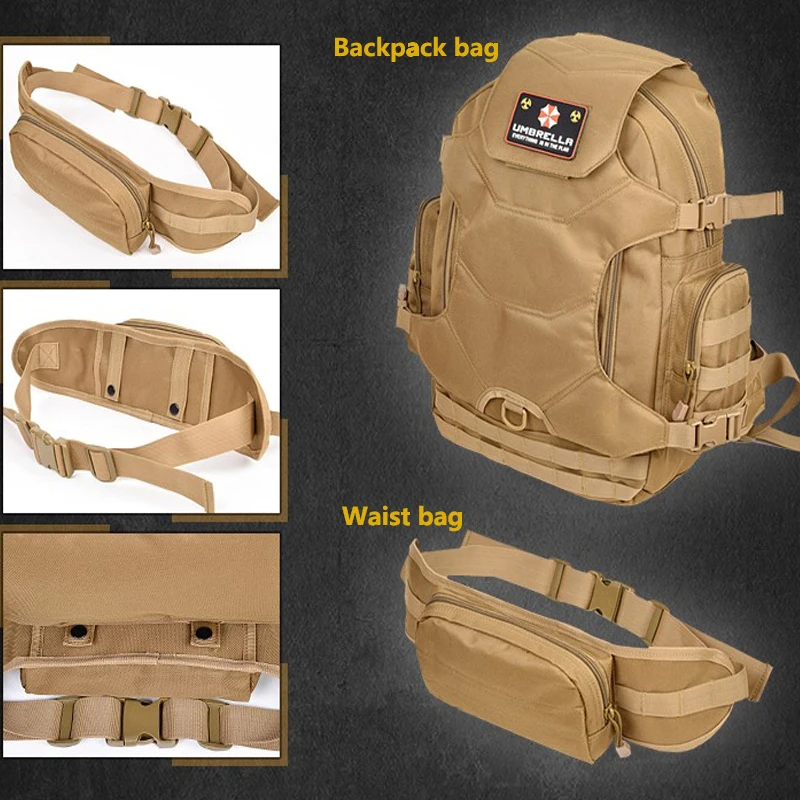 TAK YIYING-mochila táctica Molle para hombre, bolsa de viaje con cintura, para senderismo - imagen 4