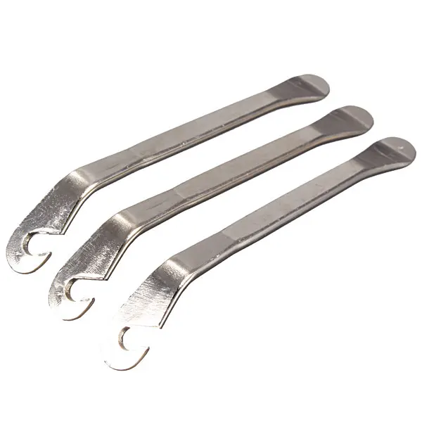 Palanca de llanta de acero inoxidable para bicicleta de montaña, herramienta de reparación de neumáticos de 12cm, 1 unidad - imagen 2