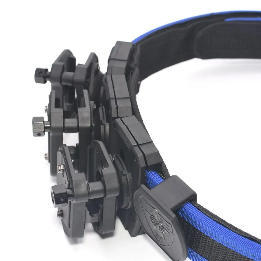 Cinturón de tiro de alta velocidad IPSC USPSA azul con cargador de pistola de velocidad multiángulo 3x - imagen 5