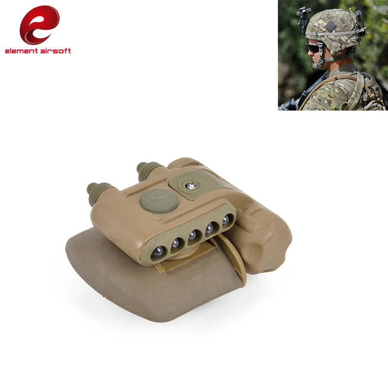 Element Weapon-Juego de linterna para casco, luz blanca y roja, láser GEN 2, Softair, linternas tácticas Led militares, pistola Airsoft, bronceado - imagen 3