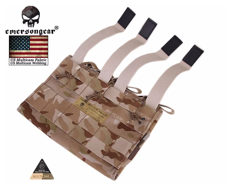 Emersongear-5.56 y pistola triple bolsa para revistas abierta em6363 - imagen 5