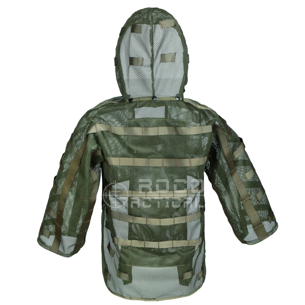 Trajes Ghillie de ROCOTACTICAL Sniper Coats, capuchas de francotirador Airsoft con portador de vejiga de hidratación incorporado (Compatible con hidratación) - imagen 2