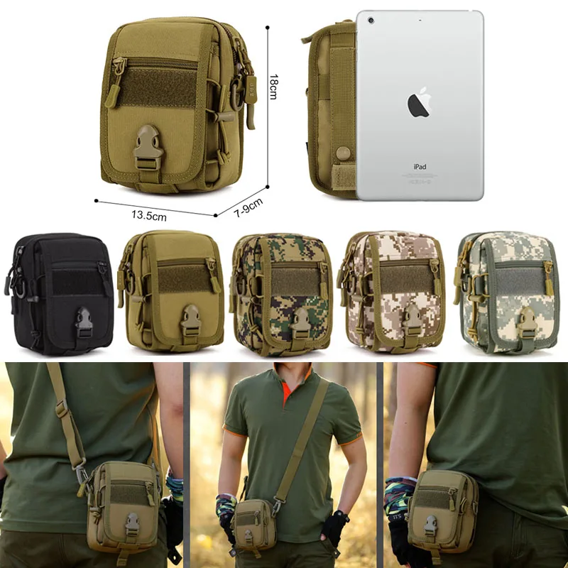 Riñonera táctica MOLLE impermeable – Organizador de nailon outdoor - imagen 4