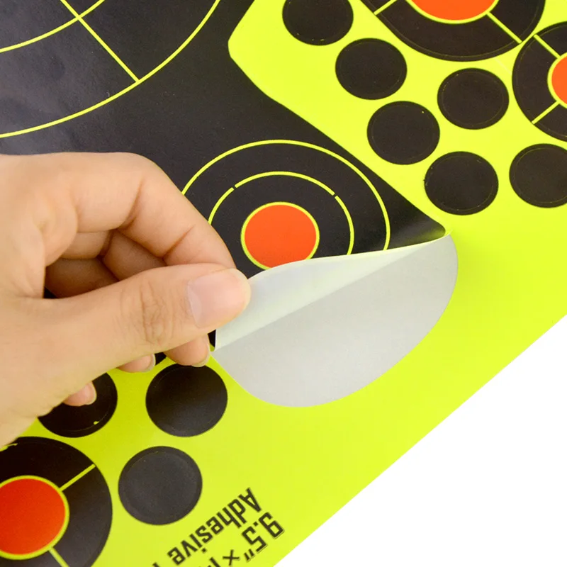 Papel fluorescente adhesivo para tiro con arco, accesorio para entrenamiento y práctica de caza, 36,4x24cm, 10 unidades - imagen 5