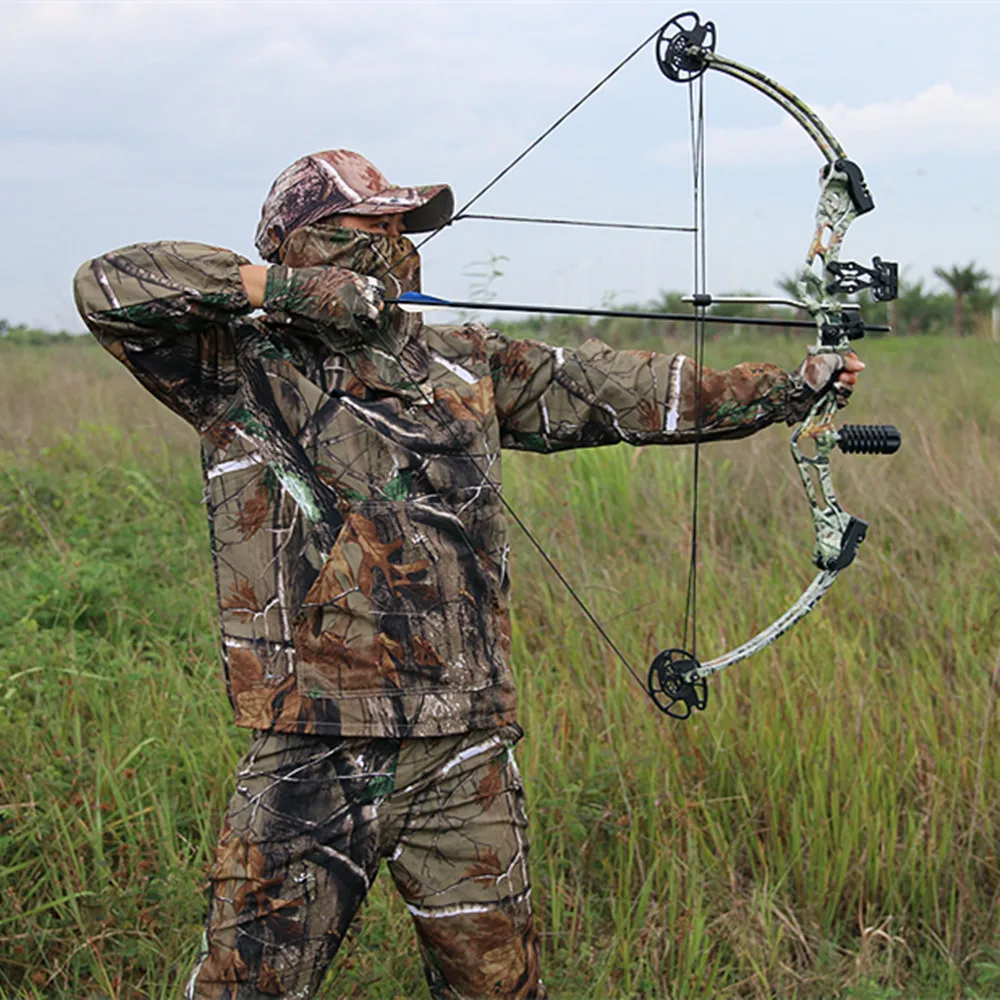 Chaqueta con capucha antimosquitos para verano al aire libre, pantalones de camuflaje biónico, traje de caza y pesca, traje de protección solar ligero ultrafino - imagen 5