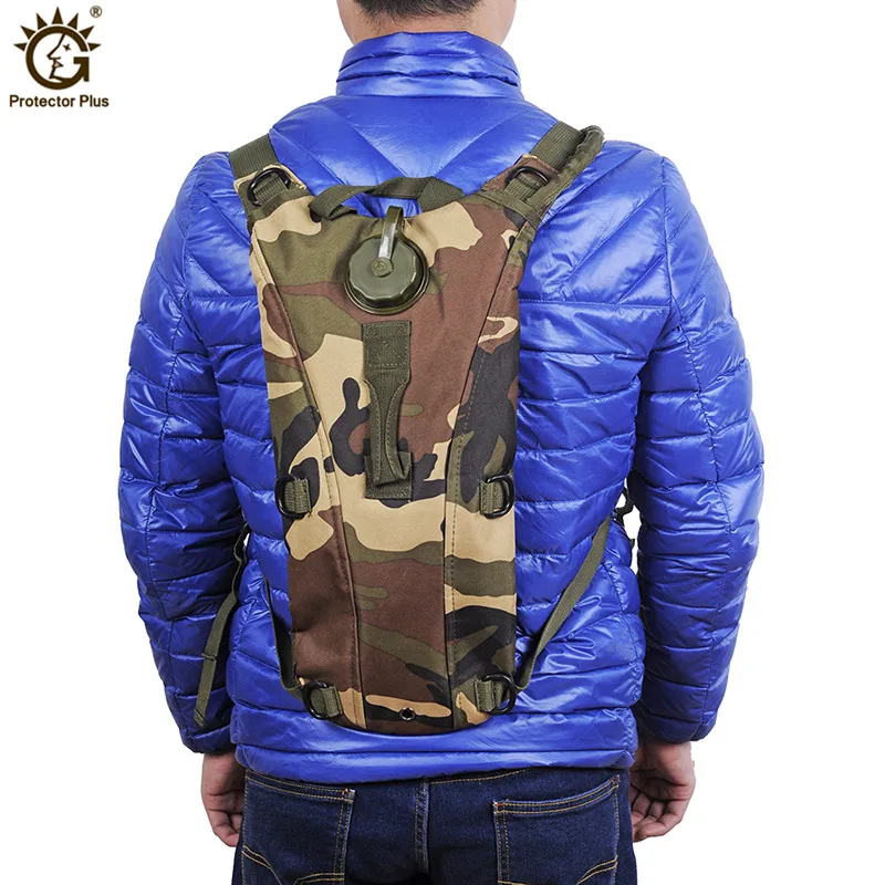 Mochila de hidratación táctica para hombre y mujer, bolsa de agua militar de 3L, para correr al aire libre, ciclismo, Camping, sistema de bebida - imagen 5