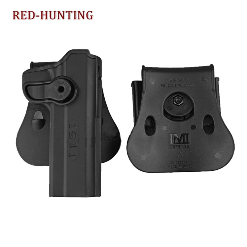 IMI Gun Holster Colt 1911 Magazine Pouch Double Mag Holster Case Tactical Gun Holster for 1911 - imagen 4