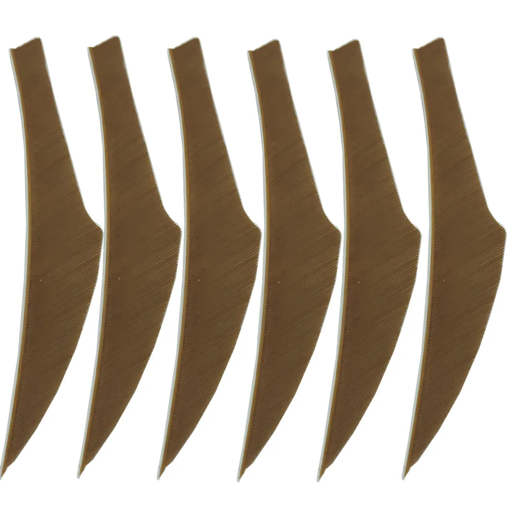 Pluma de flecha de tiro con arco de 40 piezas, pluma de pavo de Color sólido de 4 pulgadas, 8 colores para elegir, Rey - imagen 4