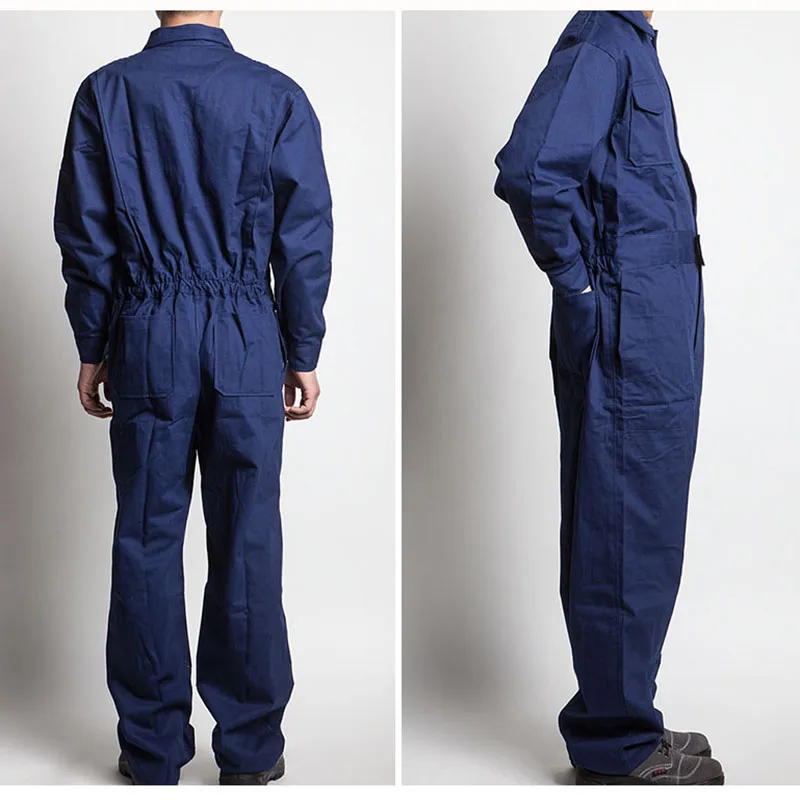 Monos de trabajo de manga larga para hombre, uniformes de trabajo cómodos de algodón, ropa de trabajo, reparador de automóviles, talla S-4XL - imagen 4